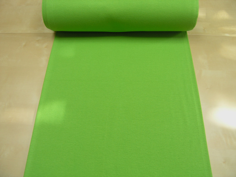 Ribbing tube uni dark kiwi Cotton Jersey Knit Fabric