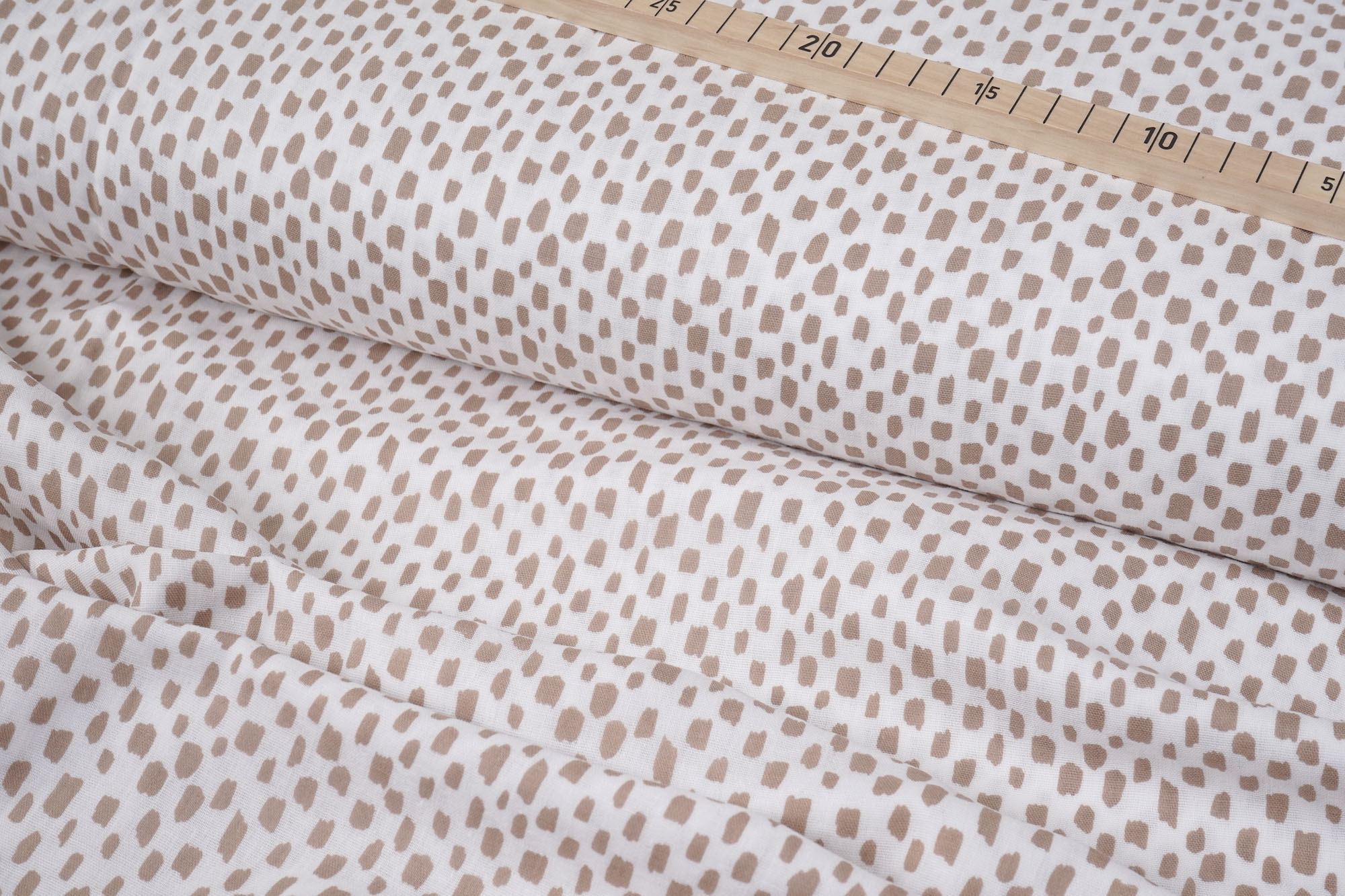 Organic Musselin double gauze squares sand on white