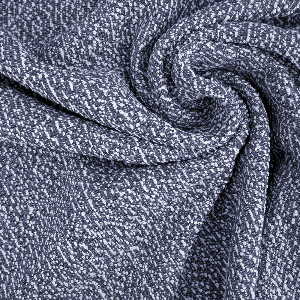 Stoffonkel - Organic basic bouclé - blue
