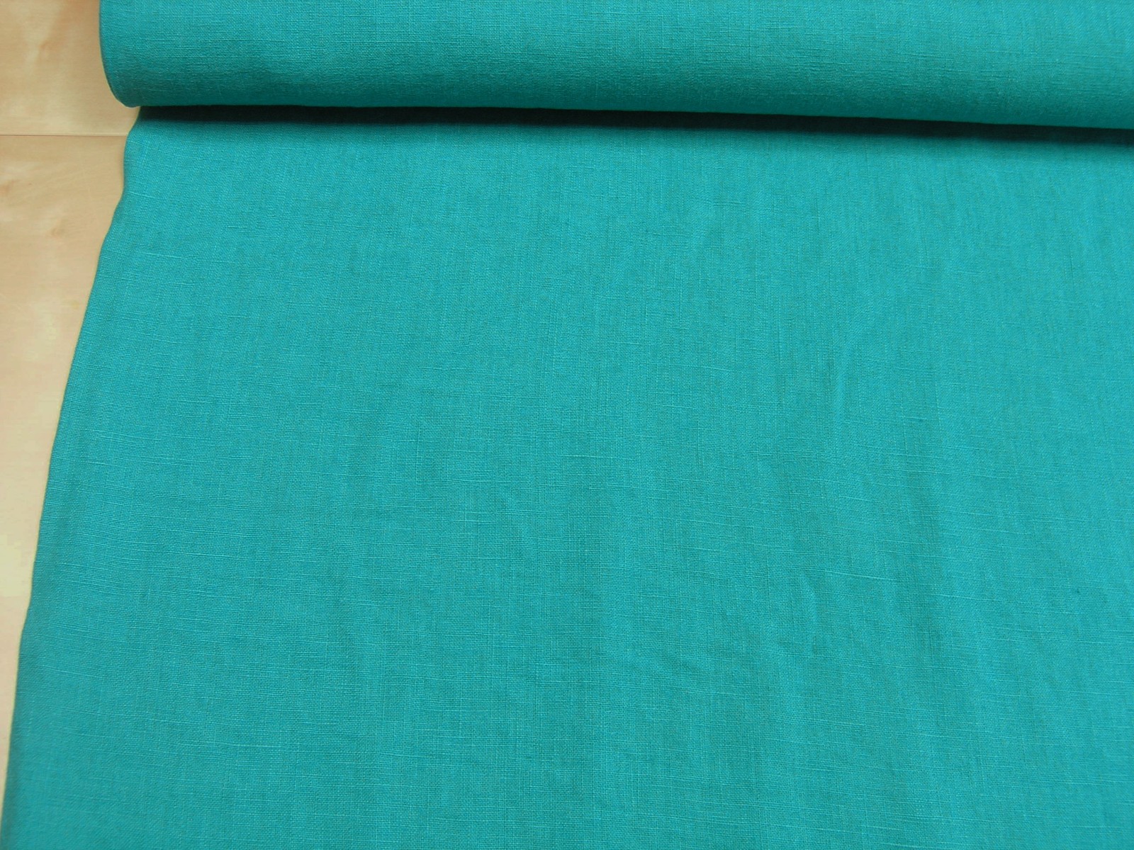 Damiel Linen turquoise pure solid linen Fabric