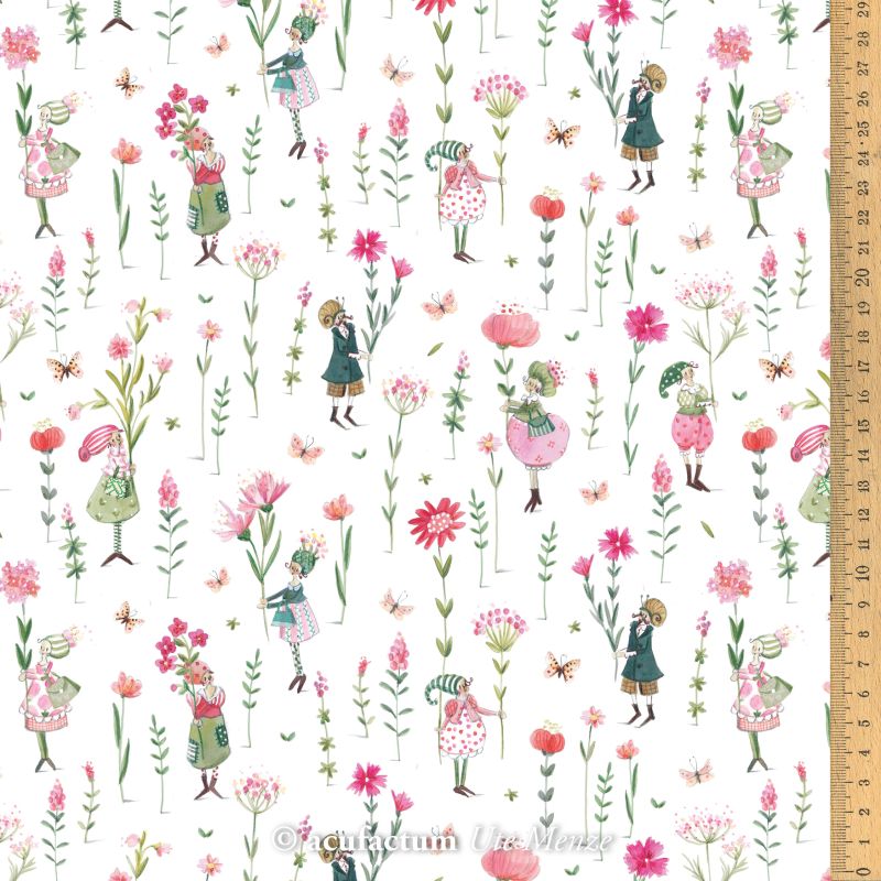 acufactum - Cotton fabric - Blütenglück - Silke Leffler