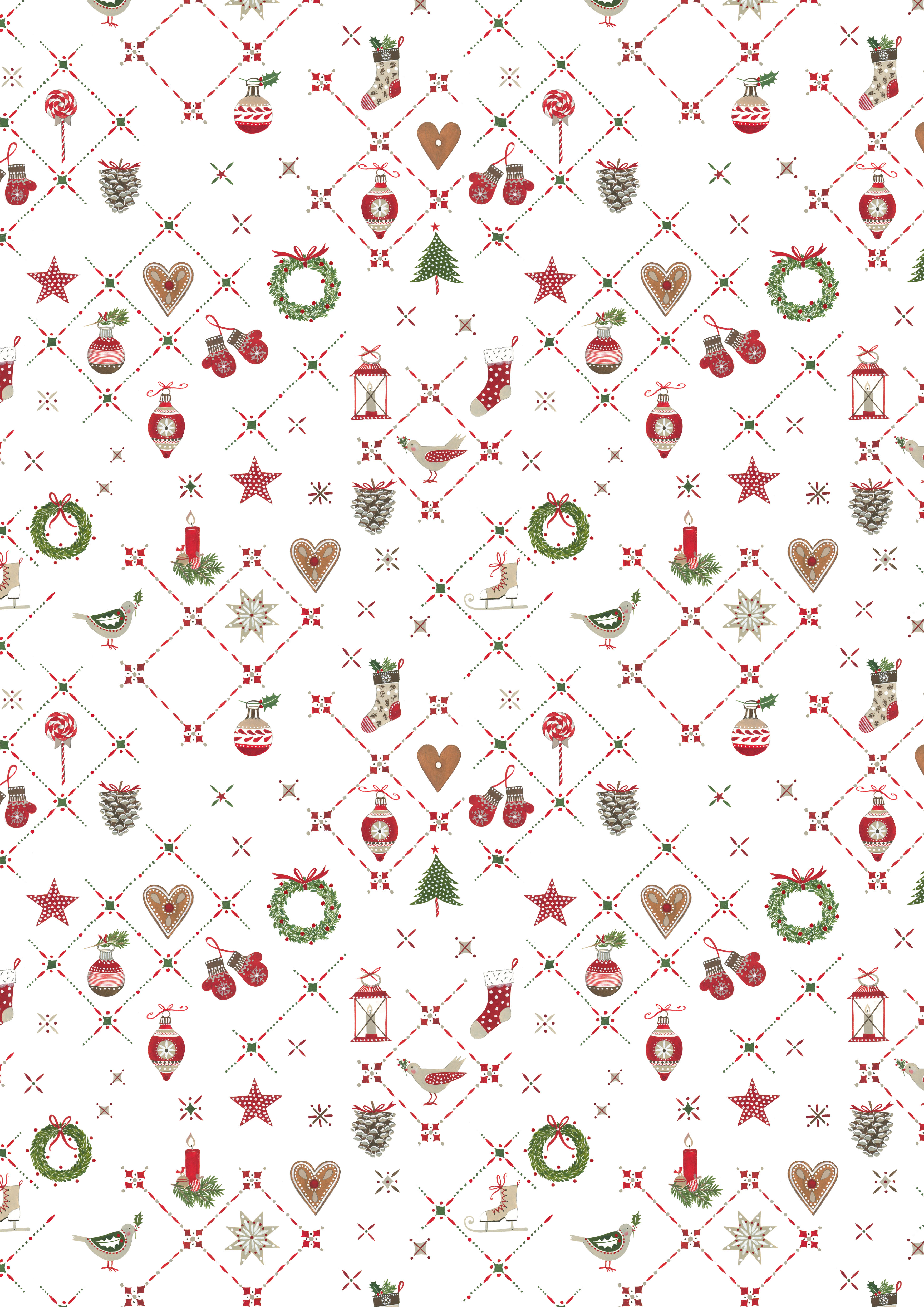 acufactum - Cotton fabric - Christmas ornaments - Kerstin Heß