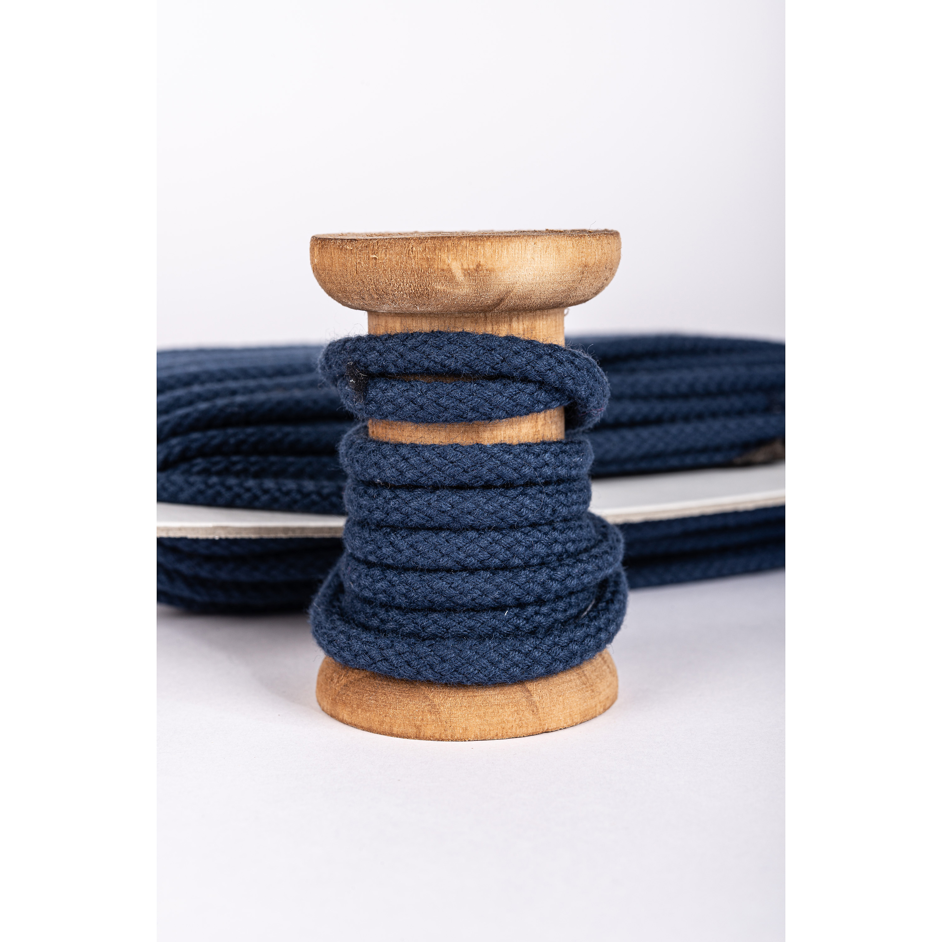 Cotton cord - navy - 7 mm