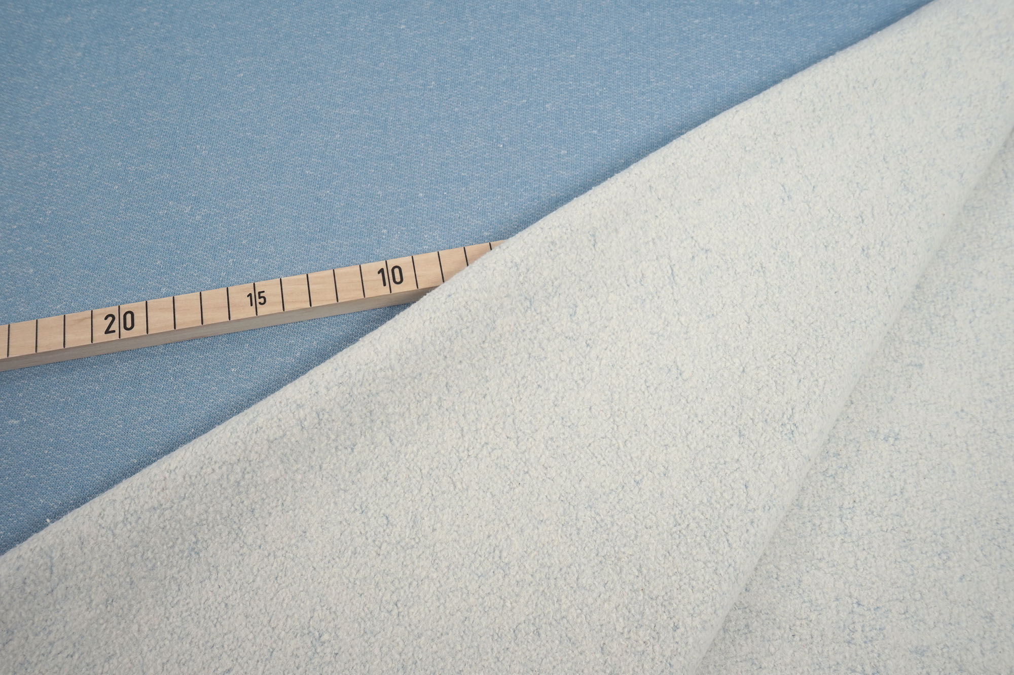 Sweat French Terry • roughened • jeans blue melange