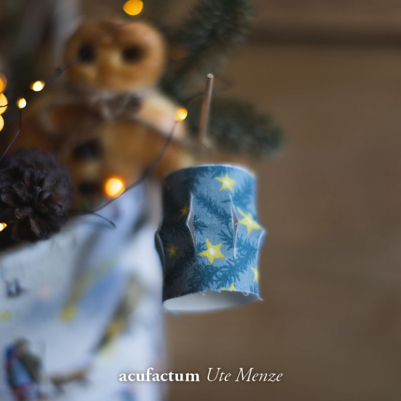 acufactum - Cotton fabric - Stars and fir - Daniela Drescher