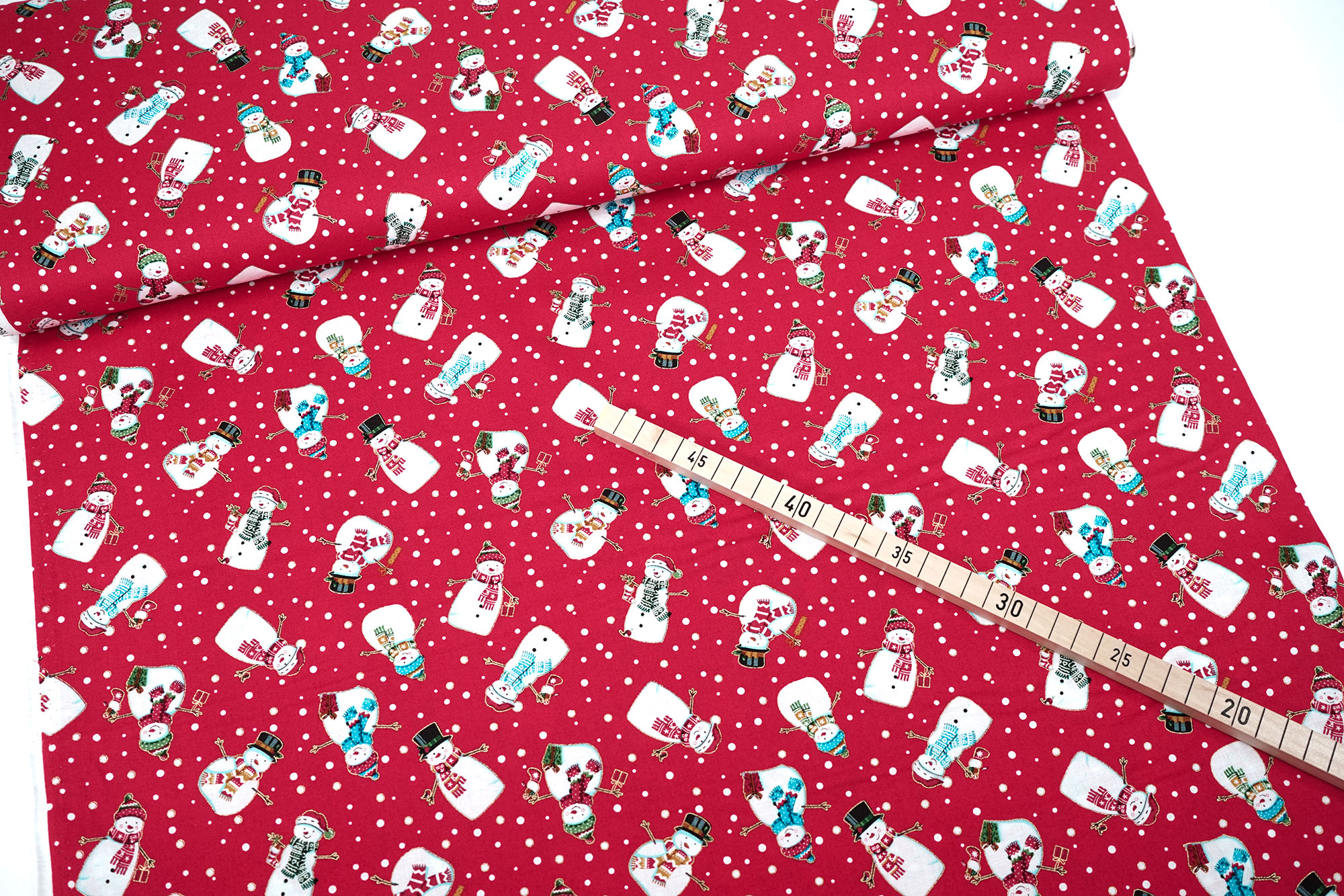 makower - Merry Christmas - Snowmen - Red