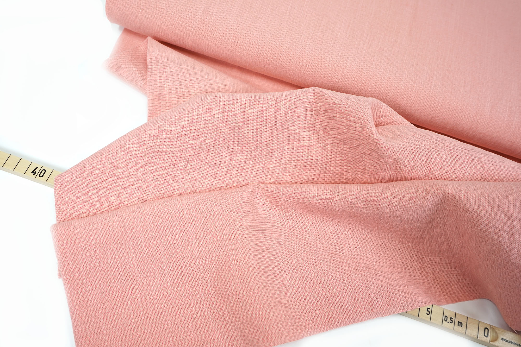 Pure linen - Damiel - apricot - plain - pre-washed
