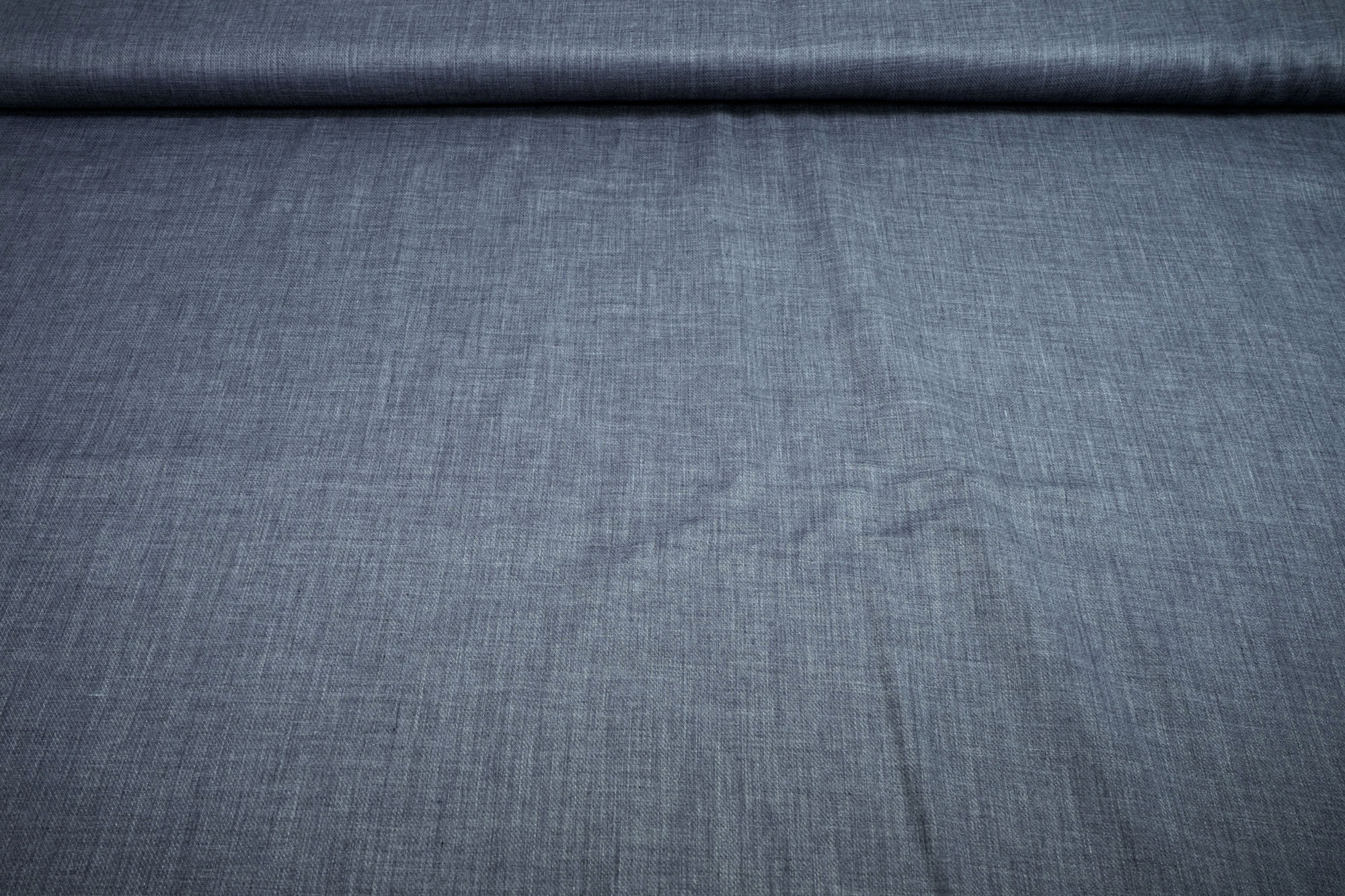 Blouses fabric mottled dark denim
