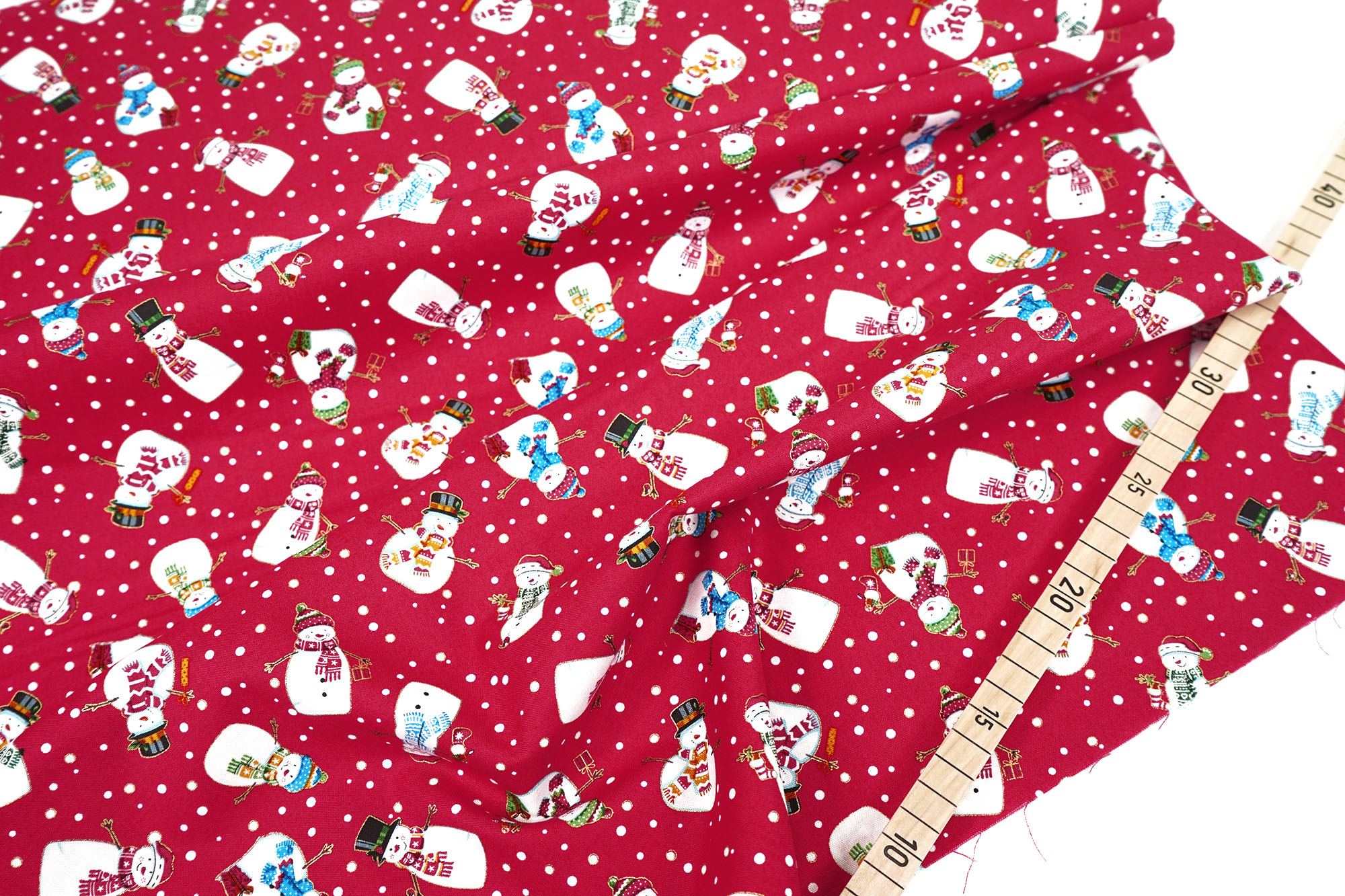 makower - Merry Christmas - Snowmen - Red