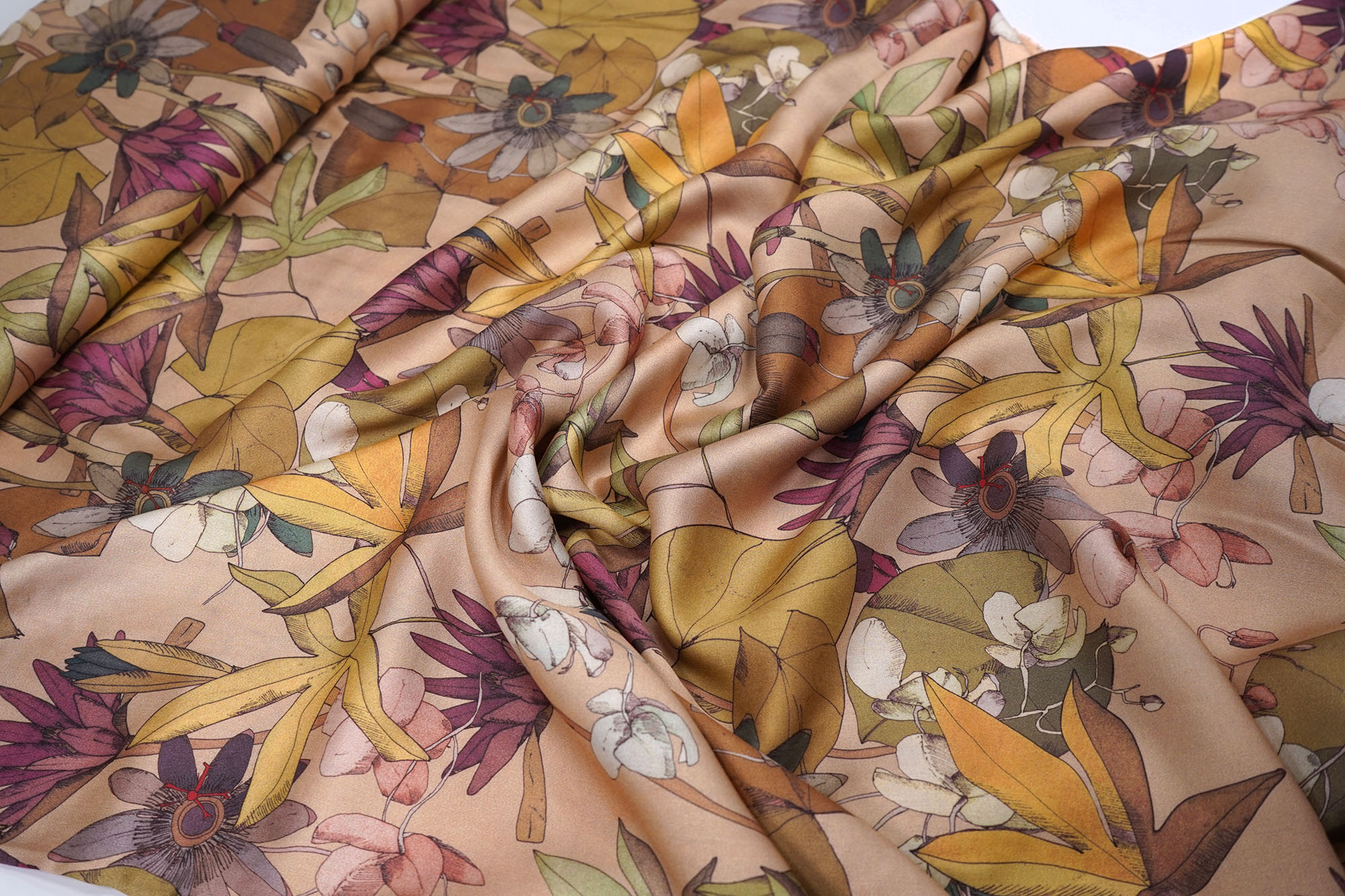 C. PAULI - Tropical Flowers - Viscose satin - EcoVero™