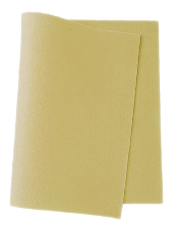 Wool felt pastel yellow • 100 % pure wool