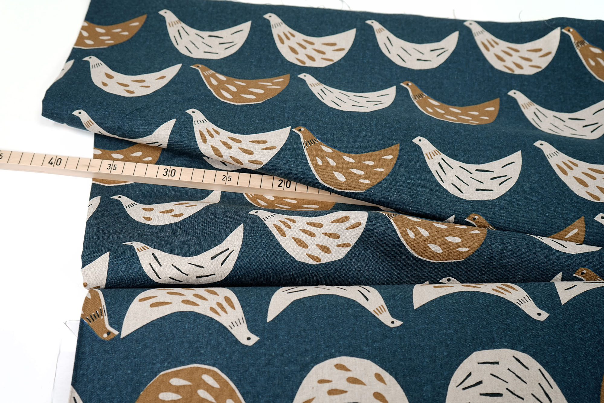 Cosmo Textile - Japanese Canvas - Birdy - Indigo