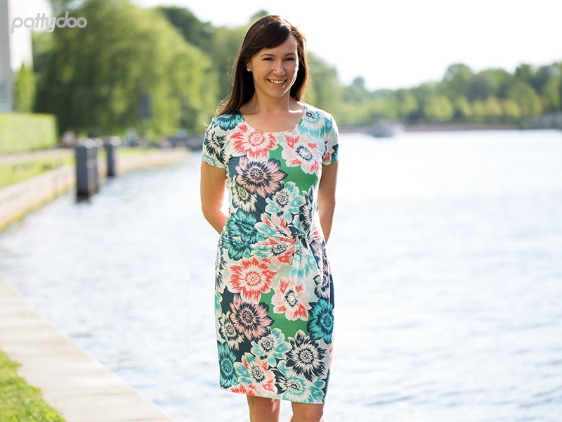 Paper Pattern Knot dress Amelie by Pattydoo
