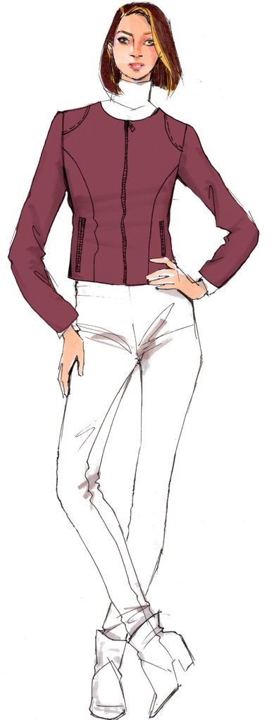 Ladies Biker Jacket Estelle, Paper Pattern