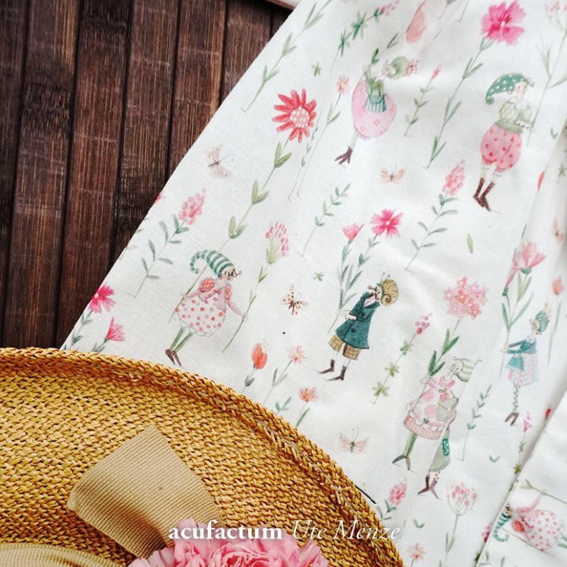 acufactum - Cotton fabric - Blütenglück - Silke Leffler