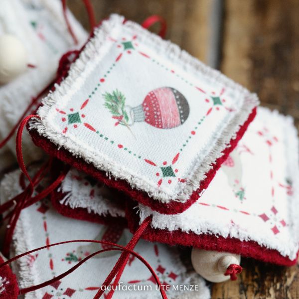 acufactum - Cotton fabric - Christmas ornaments - Kerstin Heß