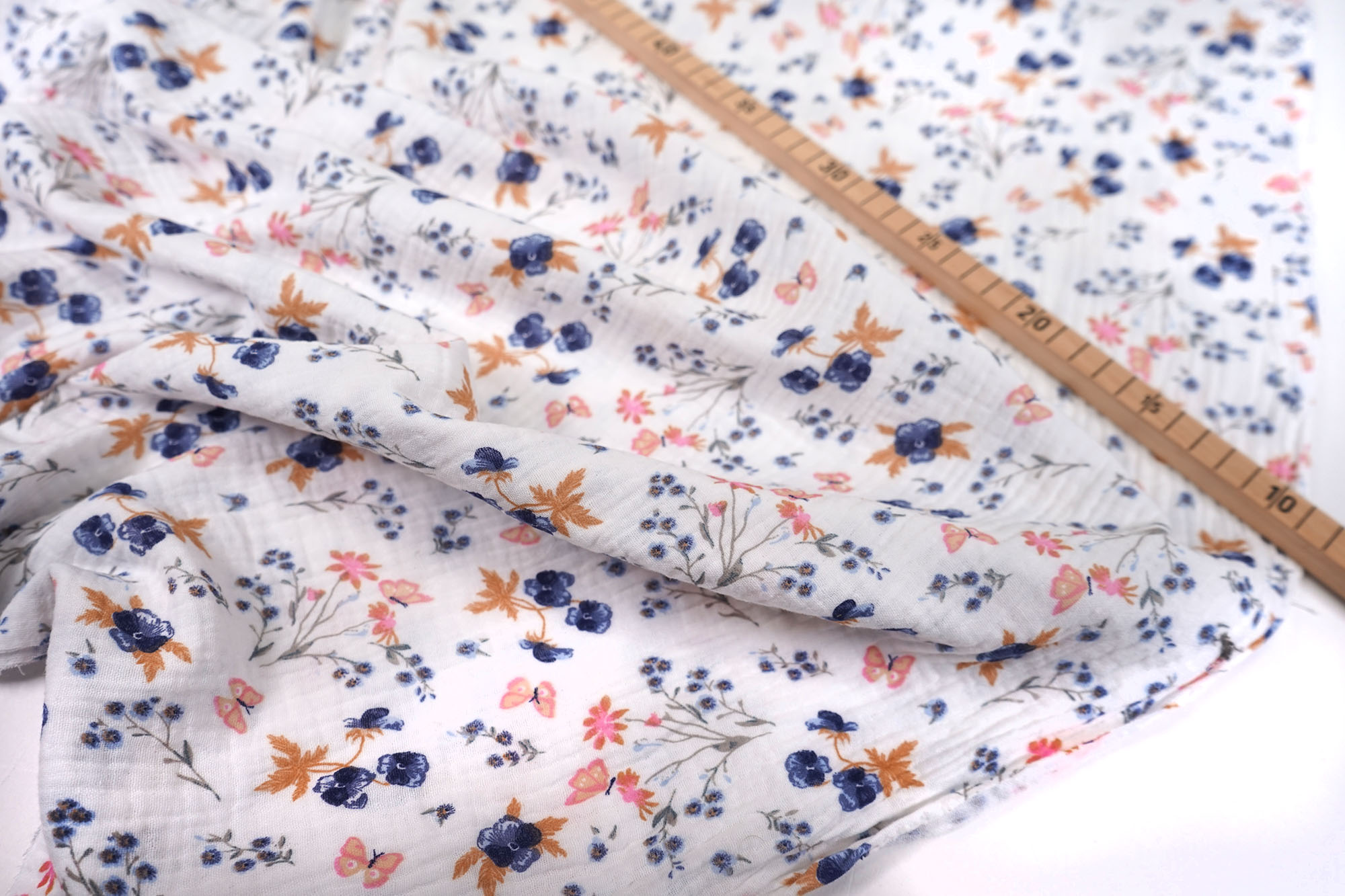 Muslin - Double Gauze - Pansies