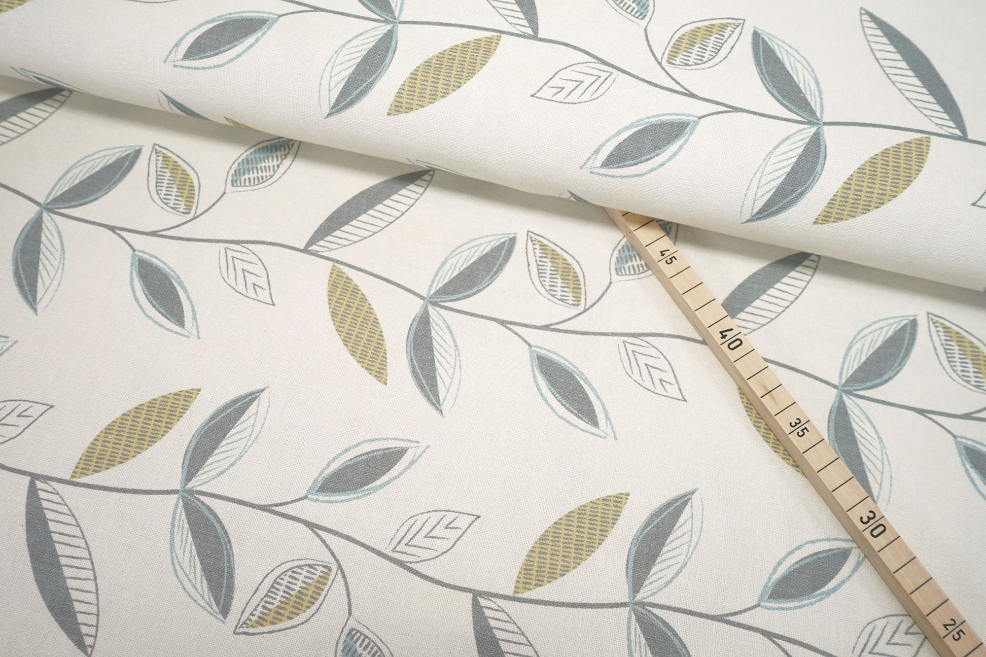 Canvas - Half Panama - Deco - Grey Vines