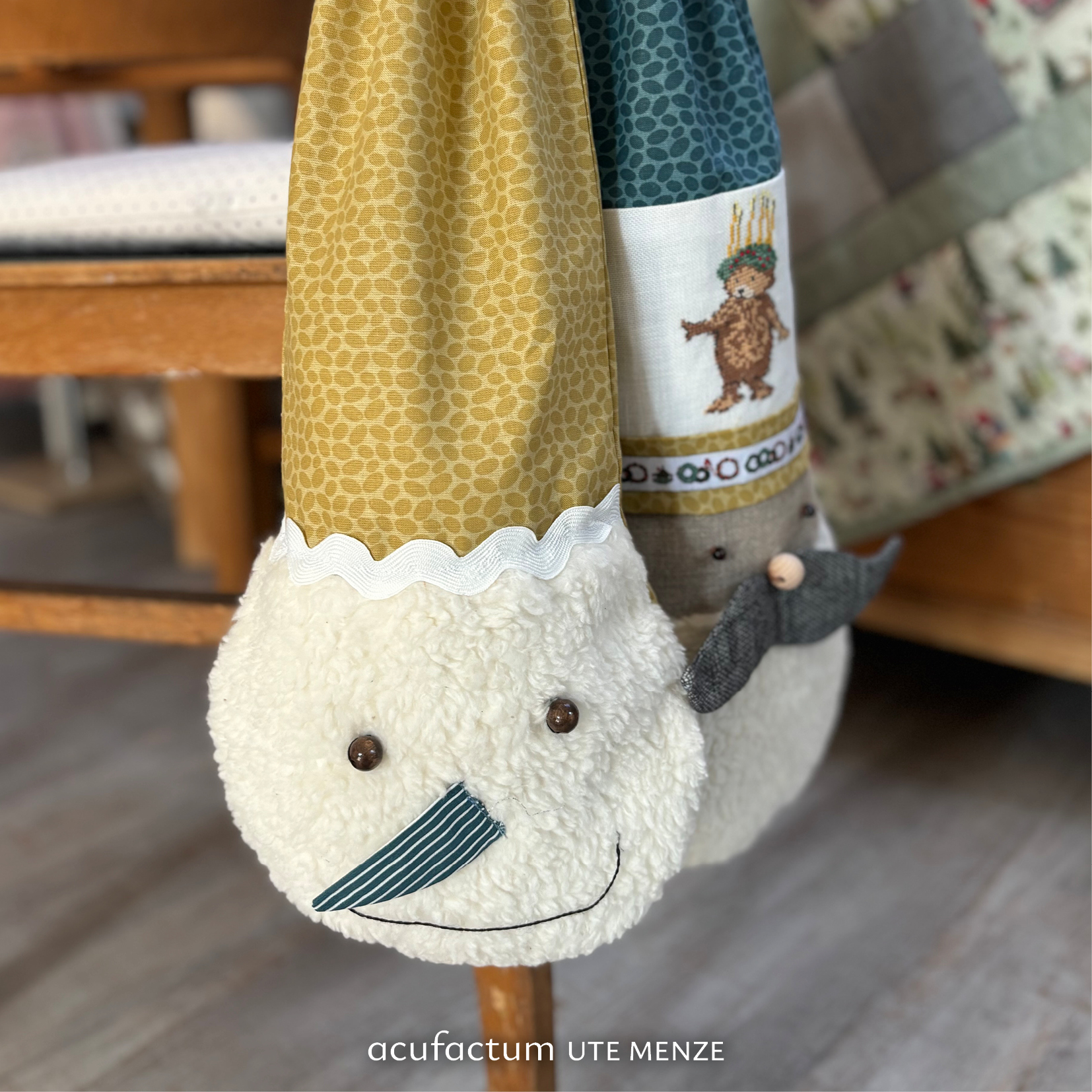 acufactum - Cotton fabric - Pebble - mustard