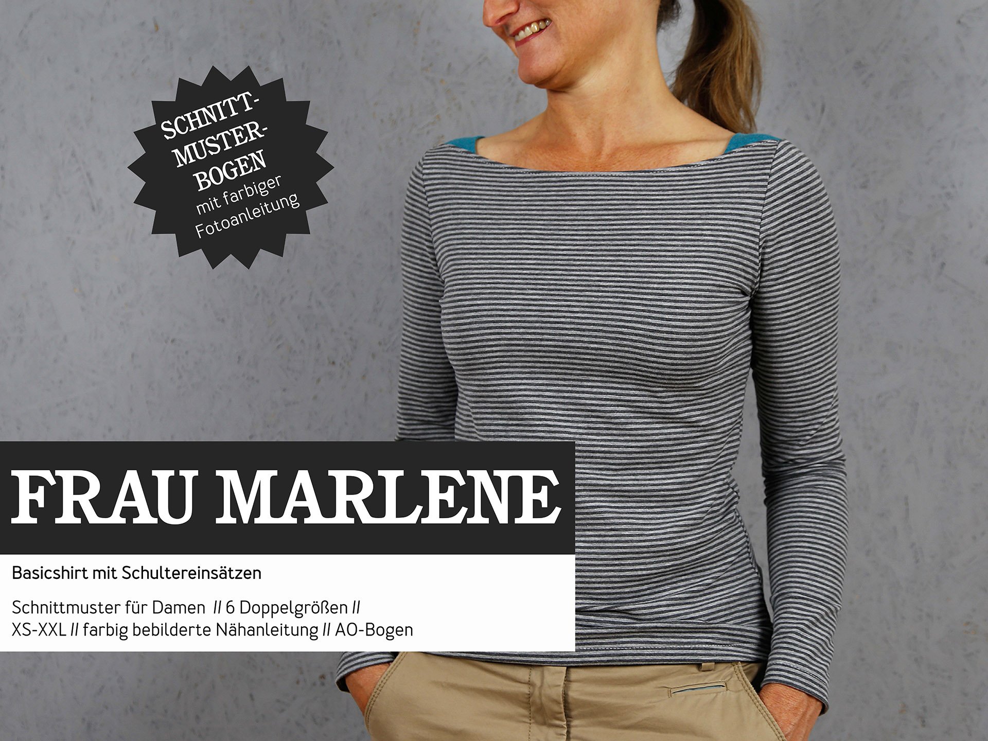 FRAU MARLENE • Shirt, Papierschnitt, Deckblatt