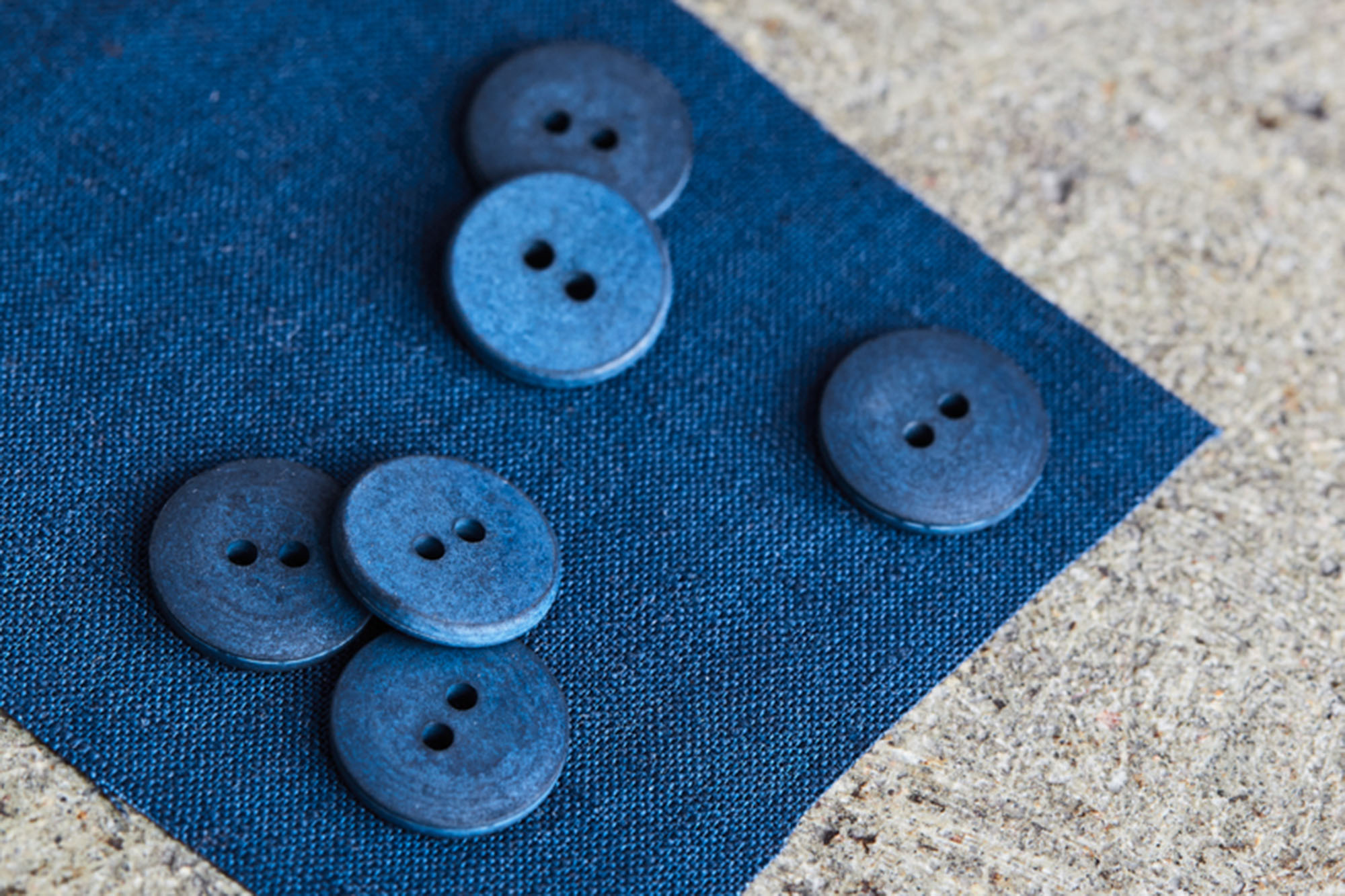 Button - Curb Cotton Button - mind the MAKER - 18 mm - ocean
