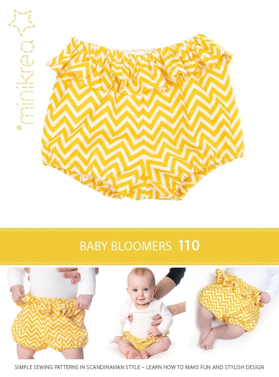 Baby Bloomers - paper pattern - mini shorts - size 50 - 92