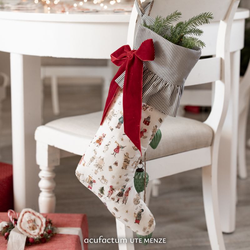acufactum • Cotton fabric • Christmas musicians • Silke Leffler