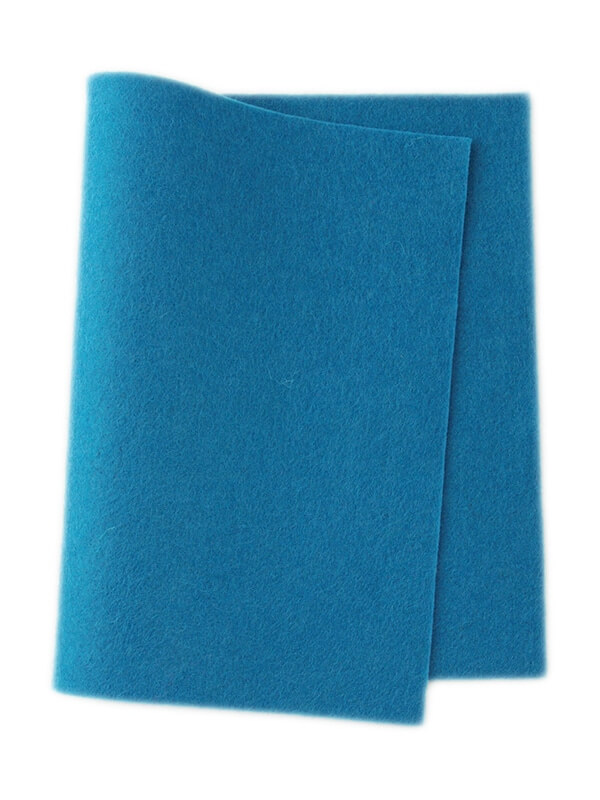 Wool felt mid blue • 100 % pure wool