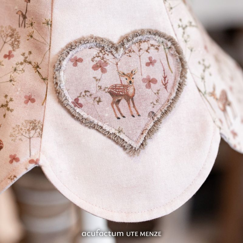 acufactum • Cotton fabric • Deer and flowers • Kerstin Heß