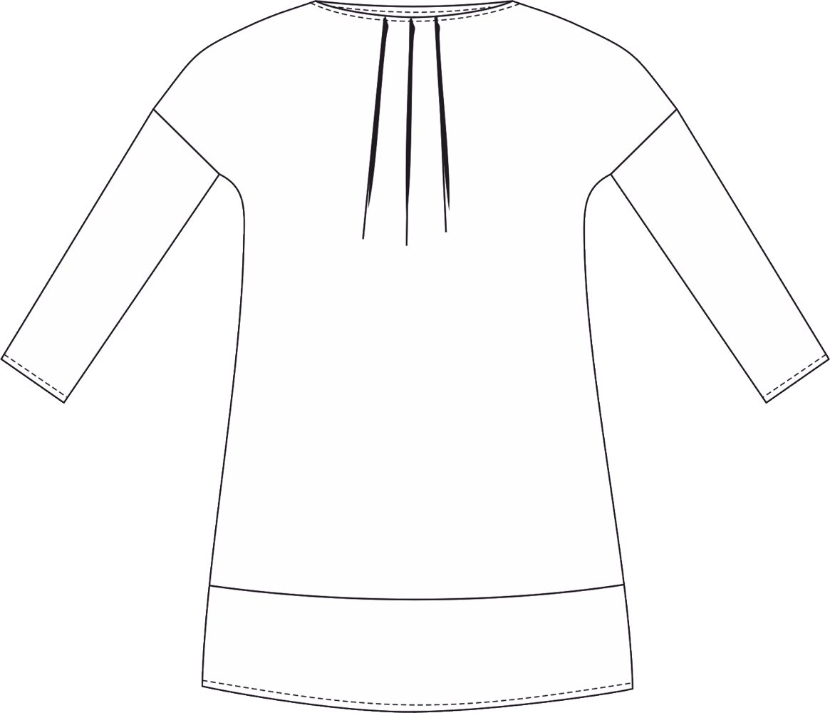 Tunic blouse Judita Ladies, Paper Pattern