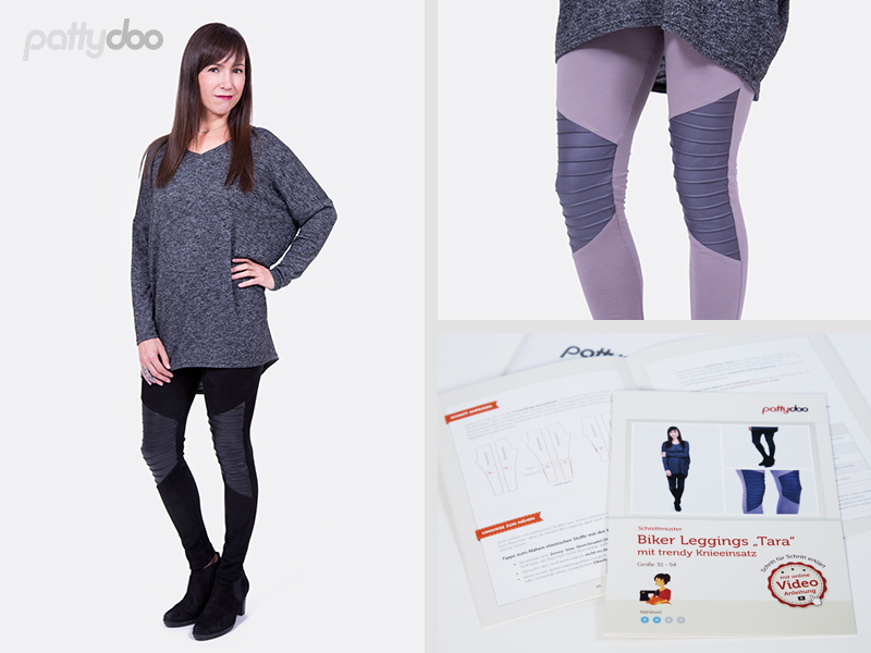 Paper Pattern Biker leggings Tara by Pattydoo