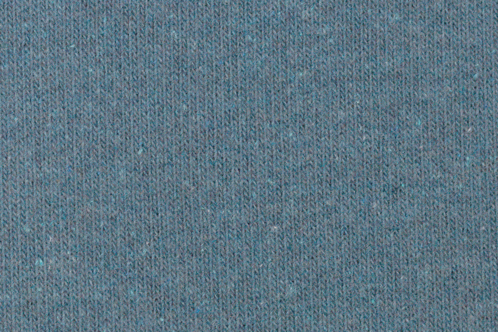 Knitted fabric Bono - brushed - plain - smoke blue - made in Italy