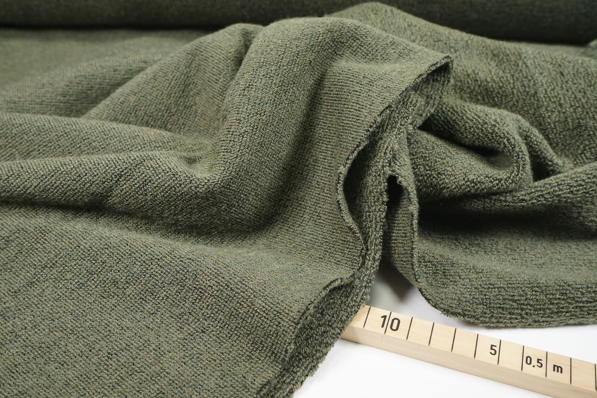 Merino knit - terry cloth - dark green