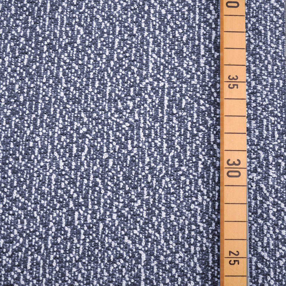 Stoffonkel - Organic basic bouclé - blue