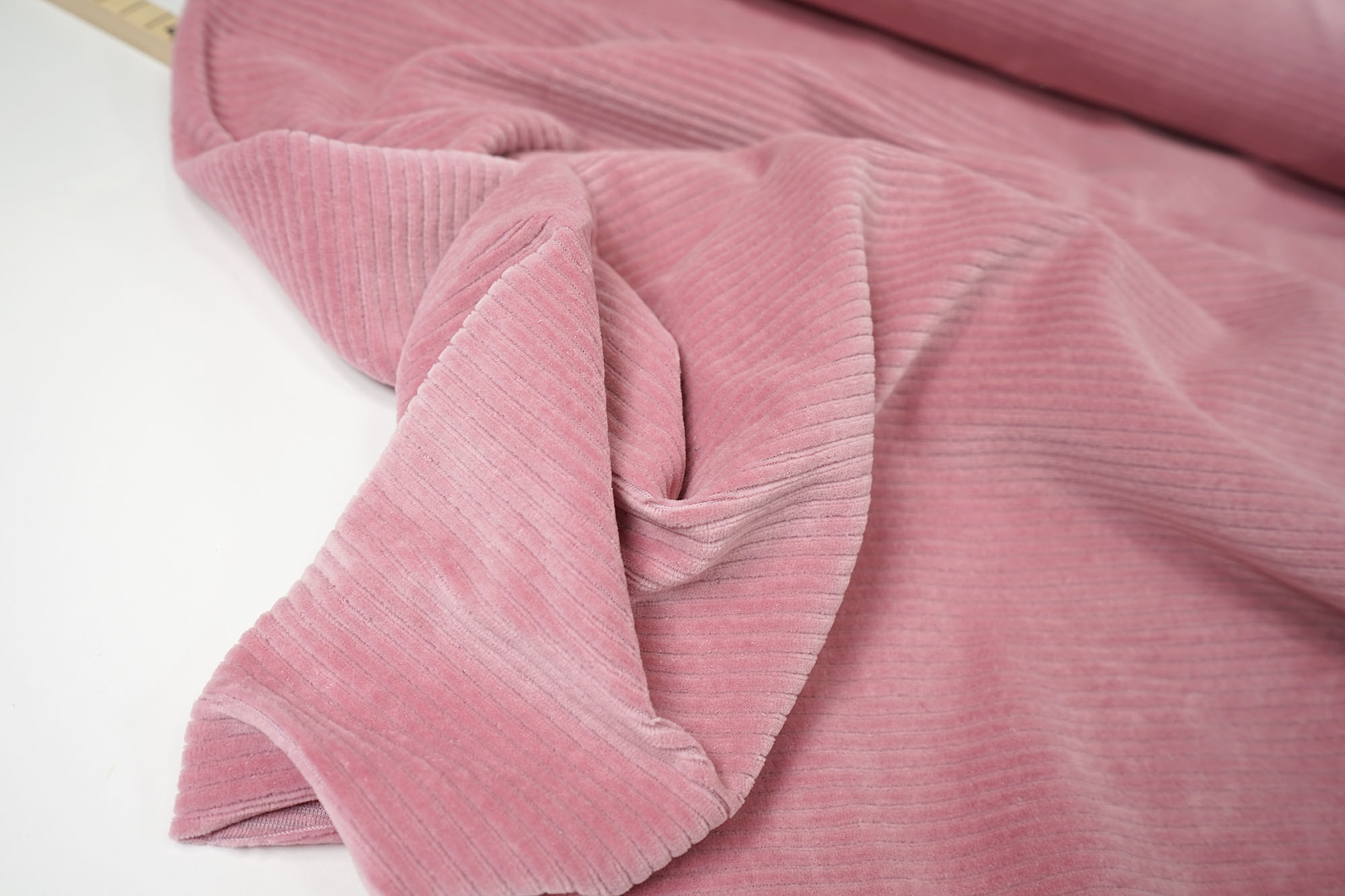 Wide cord jersey - Chris - antique pink