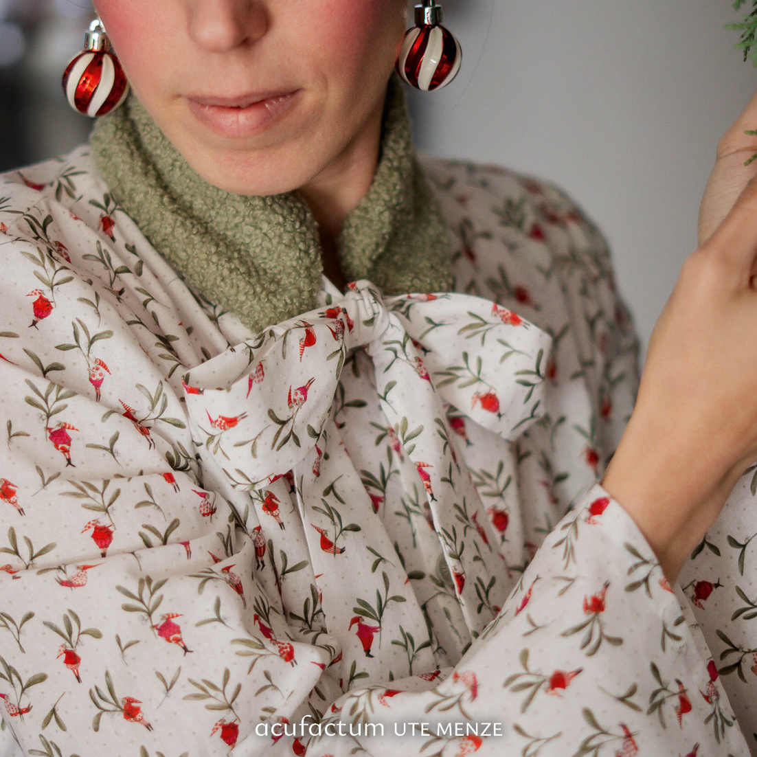 acufactum - Cotton fabric - Mistletoe elves - Silke Leffler