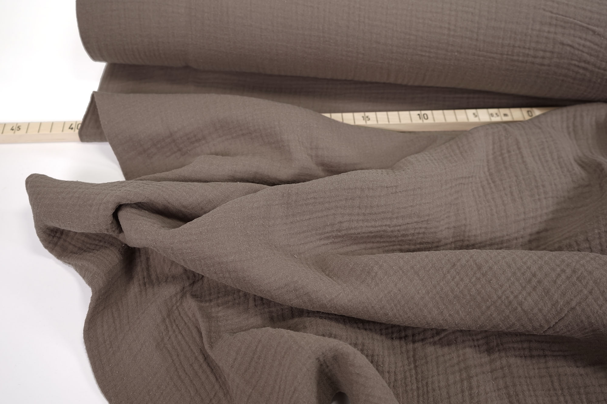 Organic muslin - Double Gauze - uni - mauve