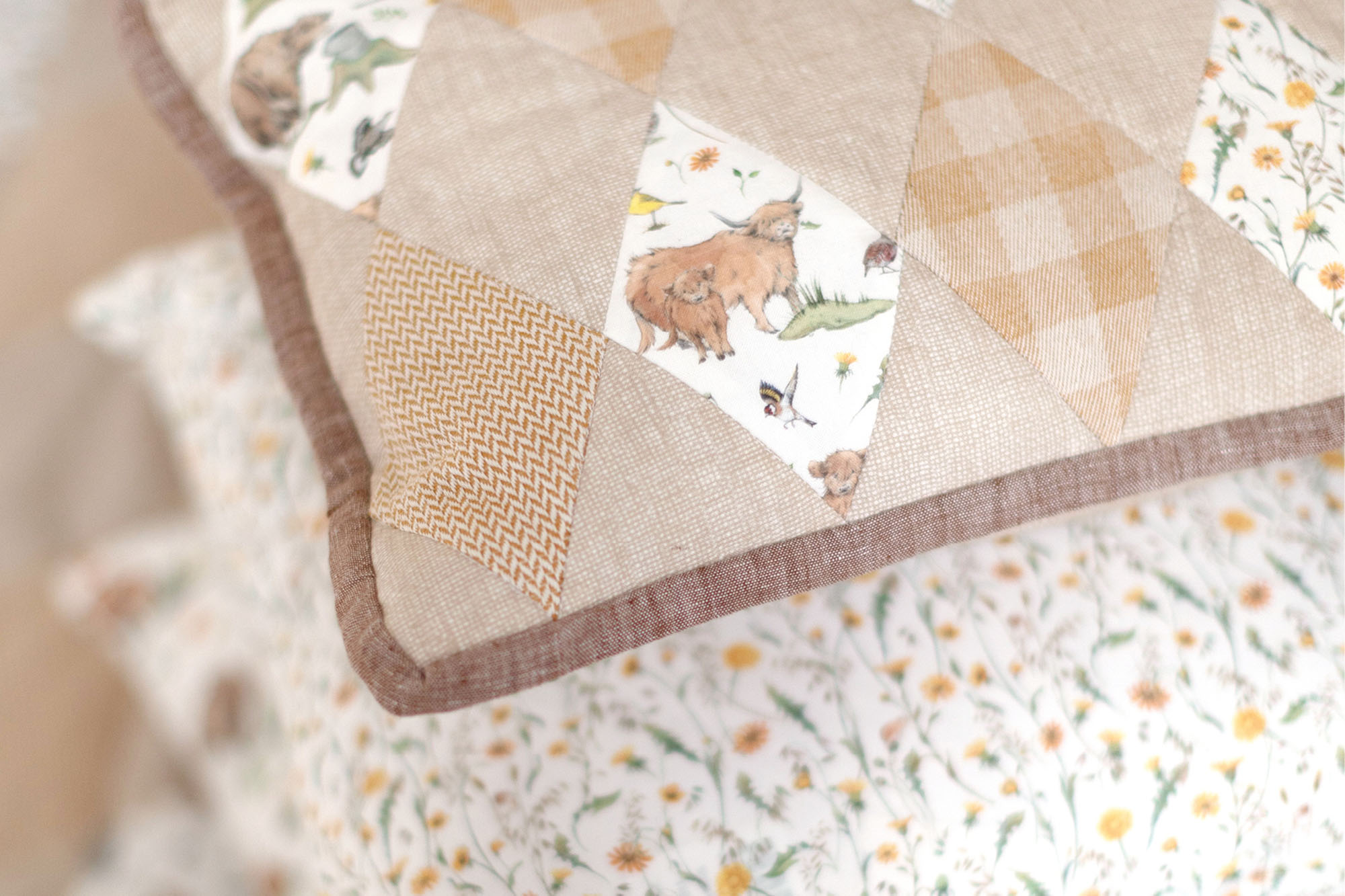 acufactum - Cotton fabric - herringbone - natural