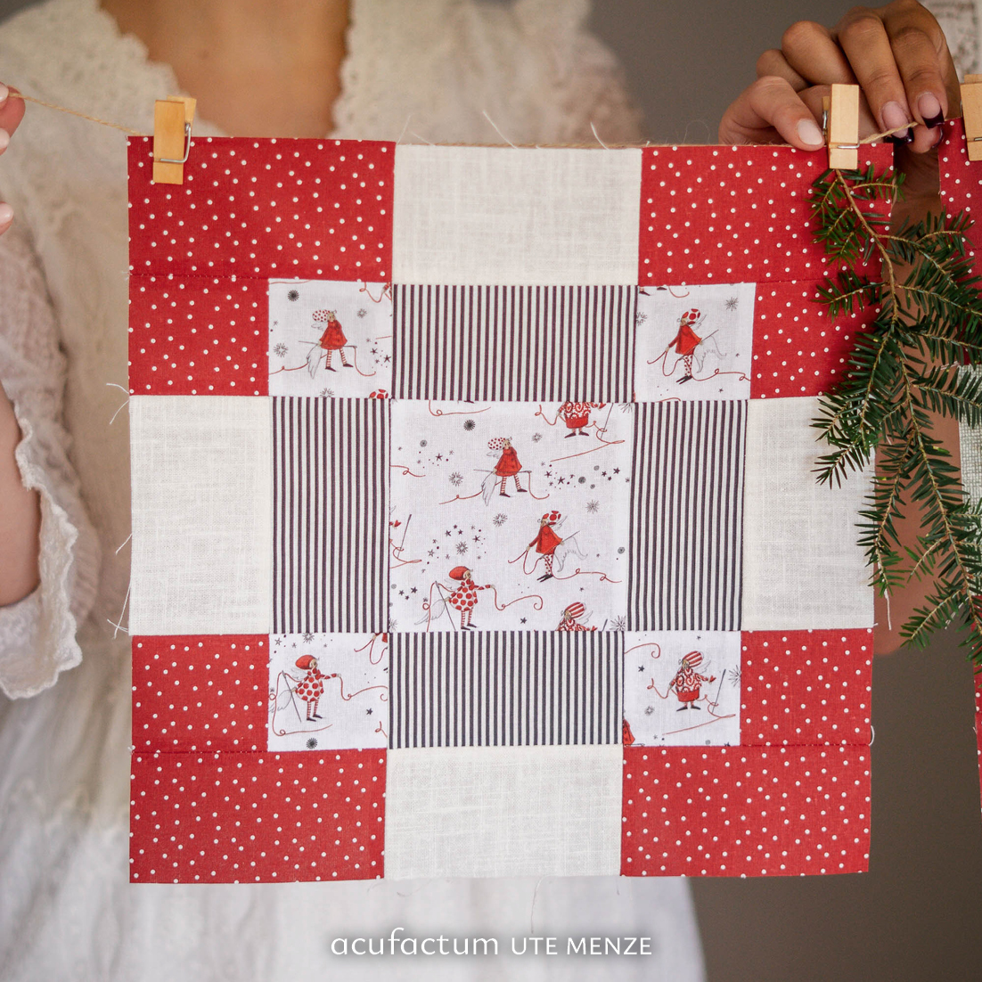 acufactum - Cotton fabric - Thread angel - Silke Leffler