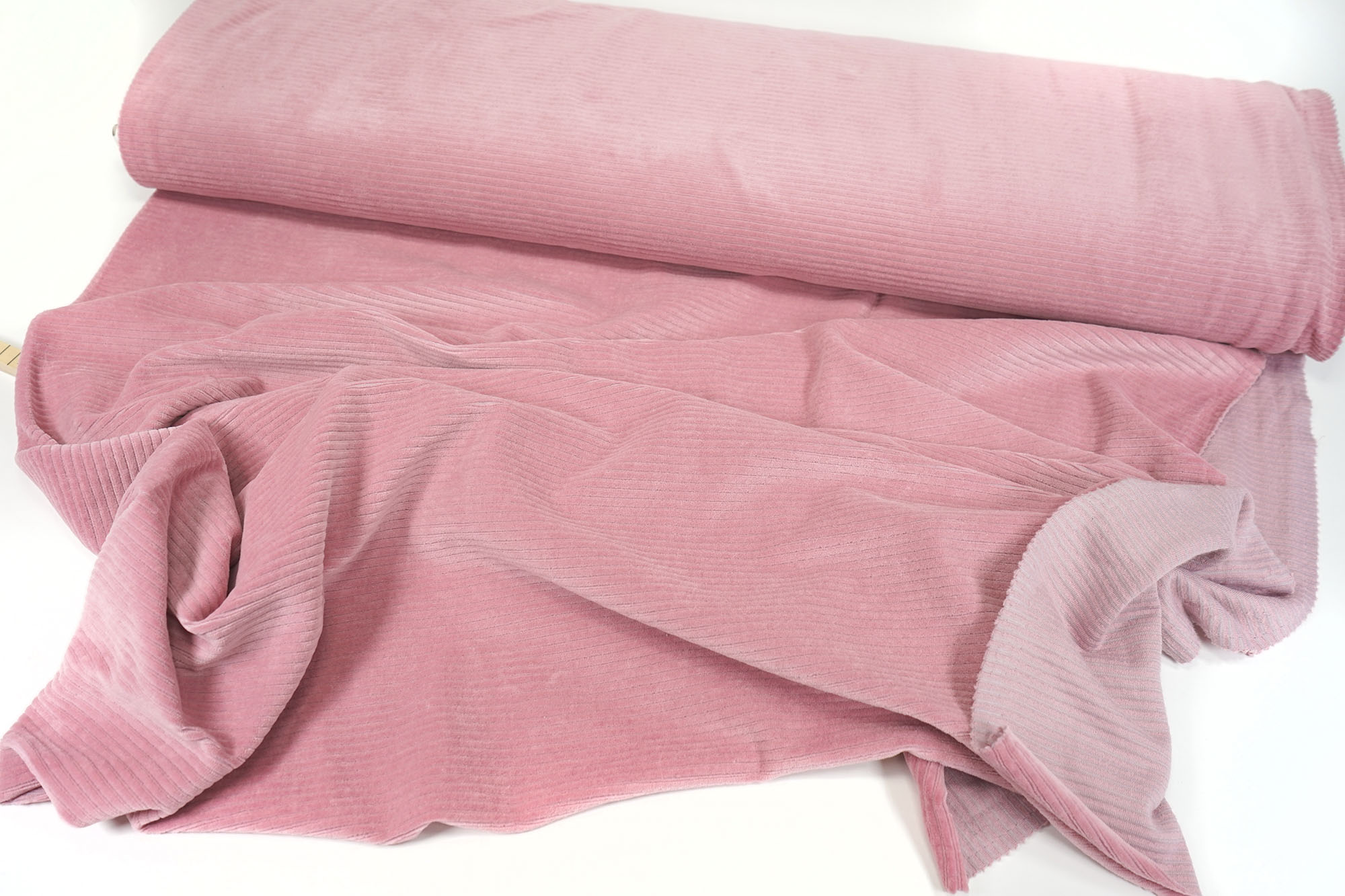 Wide cord jersey - Chris - antique pink