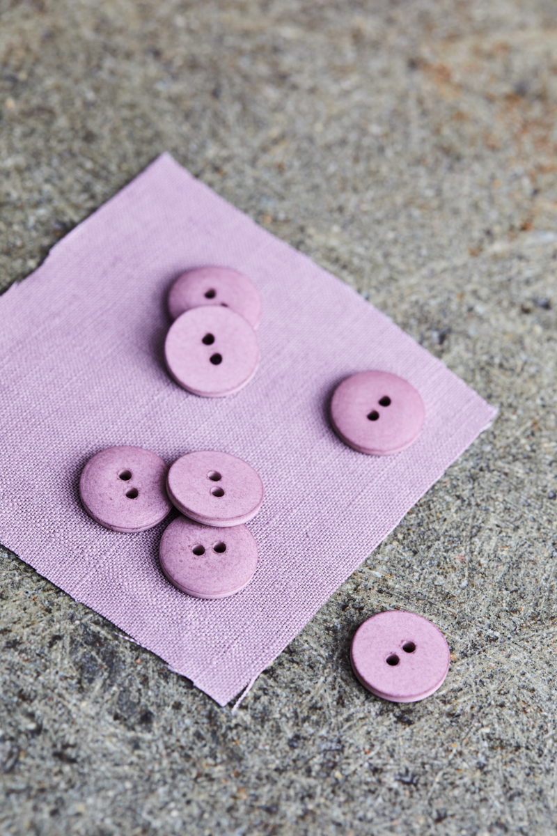 Button - Curb Cotton Button - mind the MAKER - 18 mm - lilac