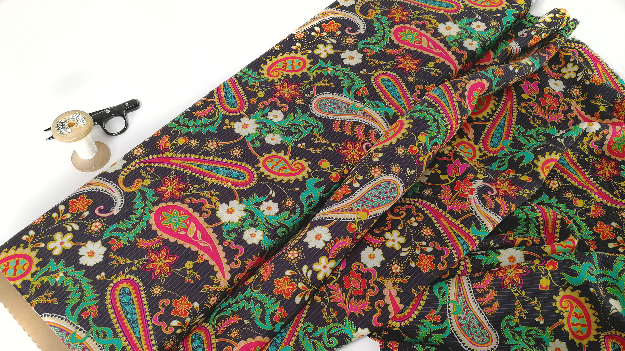 Rayon Art Gallery Nuncia Paisleys Forever Boheme by Pat Bravo