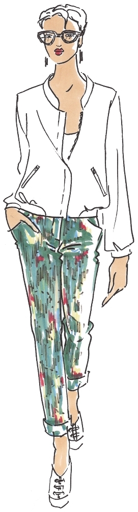 Trousers Benedikte Ladies, Paper Pattern