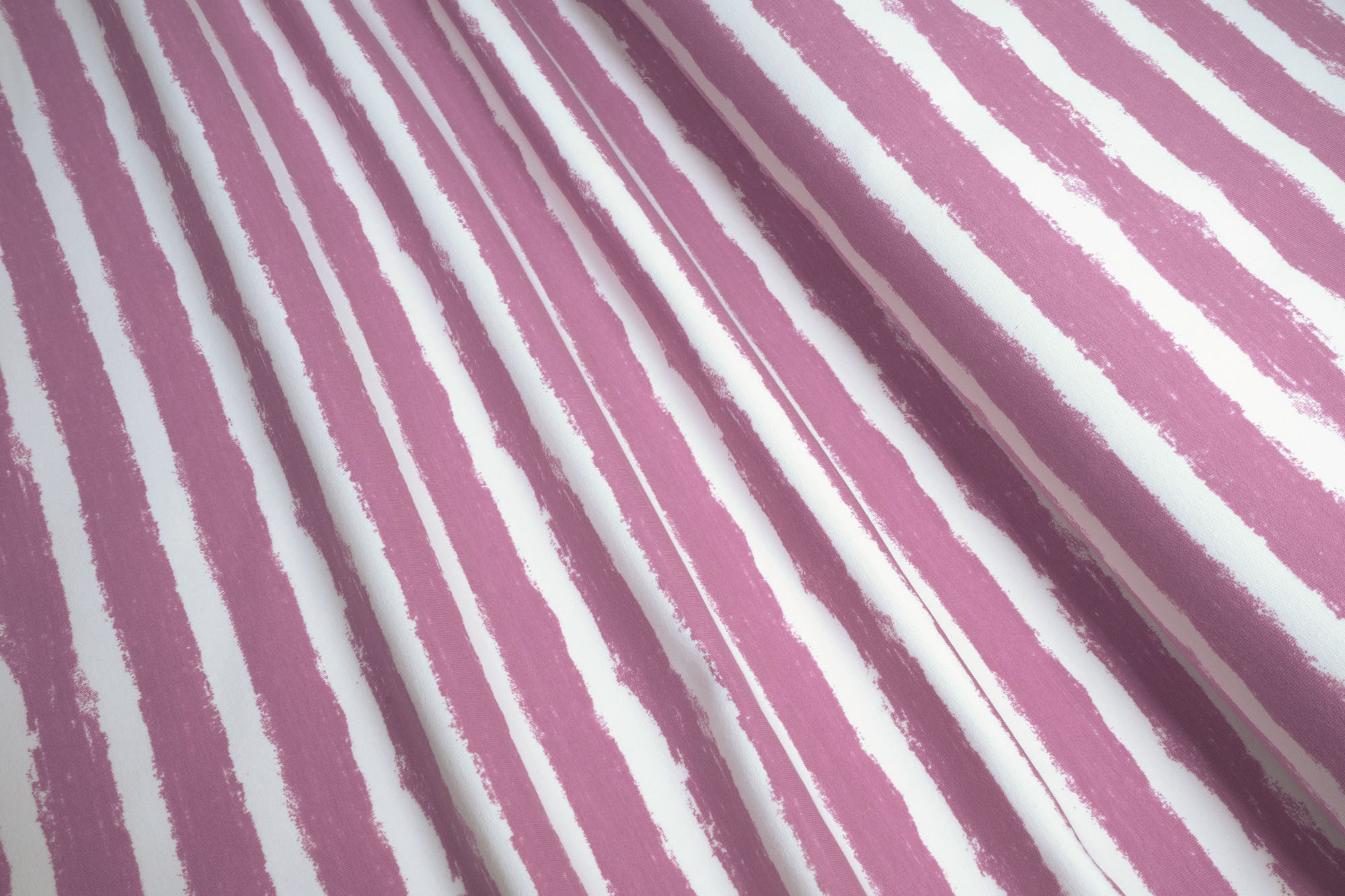 Biological Sweat French Terry Stoffonkel roughened Mellow Stripes vintage rose