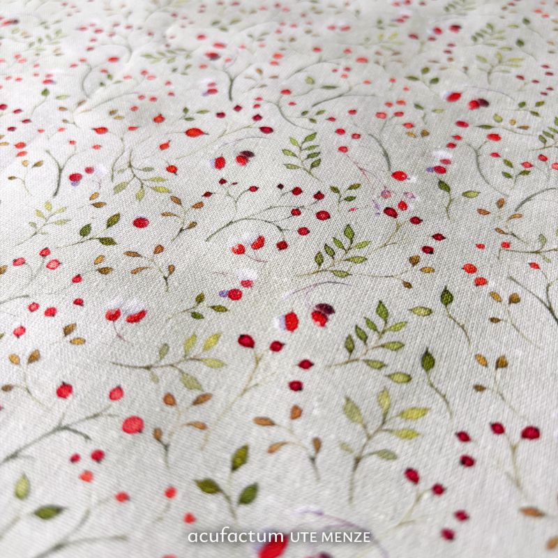 acufactum • Cotton fabric • Mini winter berries