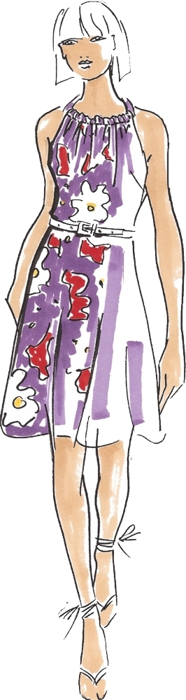 Summer Dress Aimee Ladies, Paper Pattern