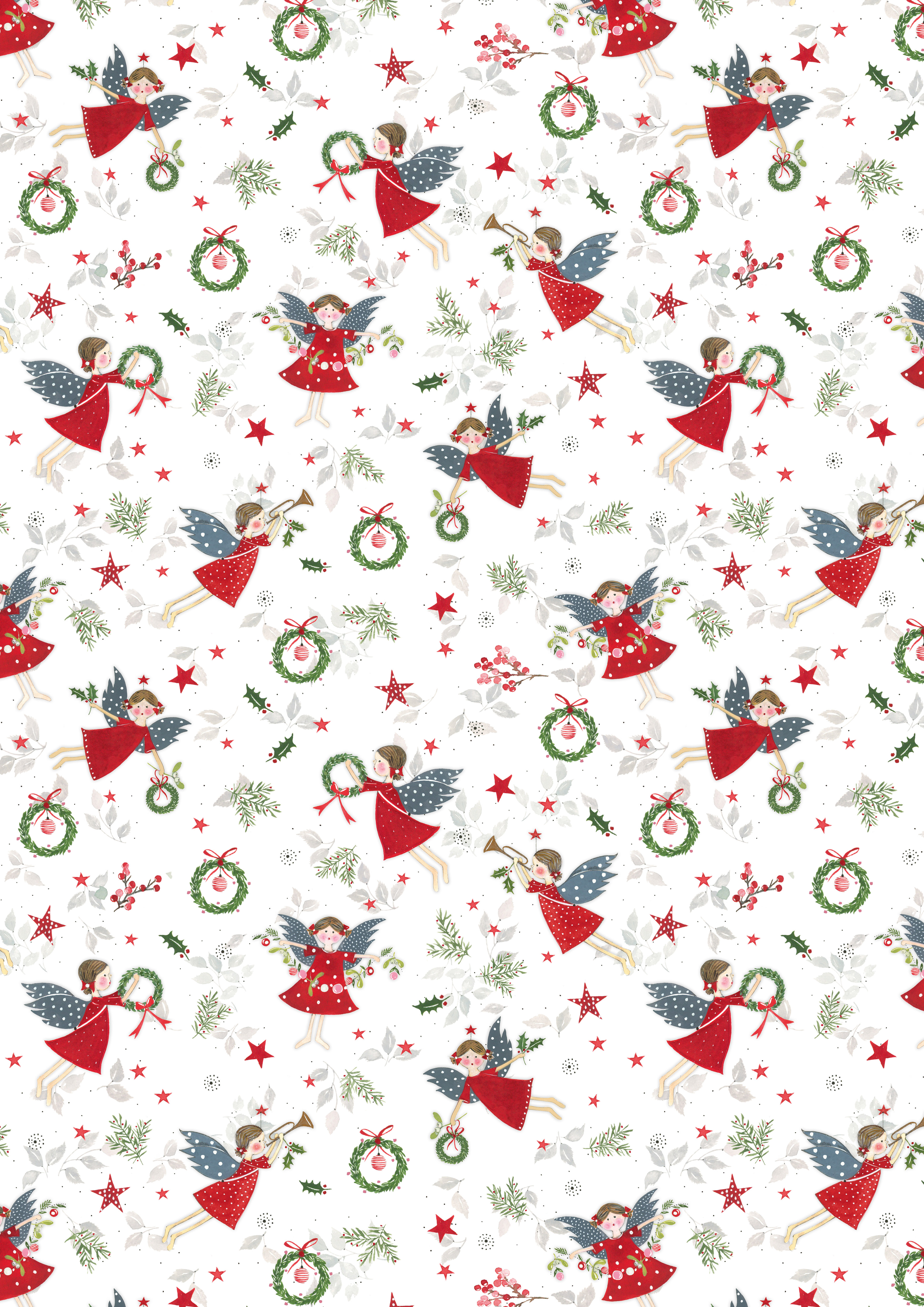 acufactum - Cotton fabric - Christmas angel - Kerstin Heß