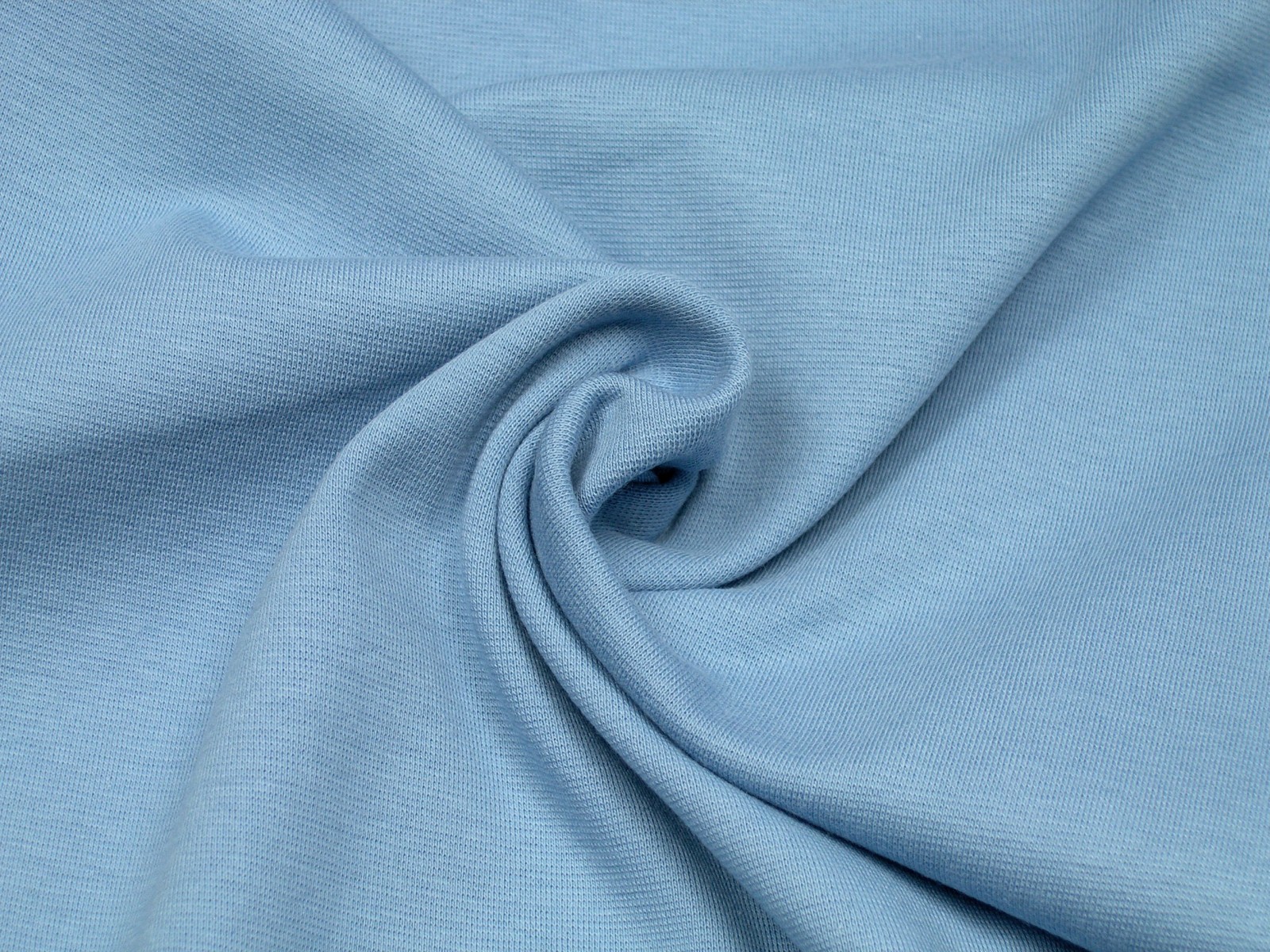 Ribbing tube uni jeans blue Cotton Jersey Knit Fabric
