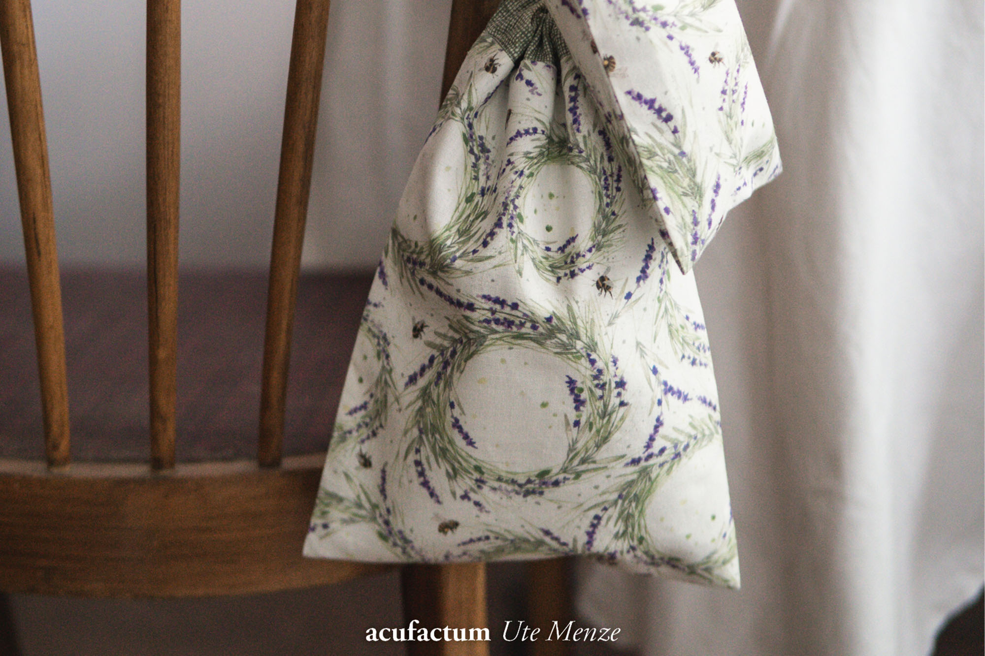 acufactum - Cotton fabric - Lavender wreaths - Kerstin Heß