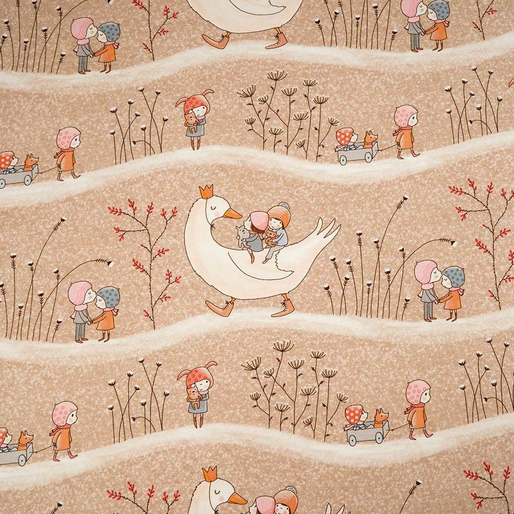 Stoffonkel - Organic jersey - Susalabim - Winterkinder (GOTS)